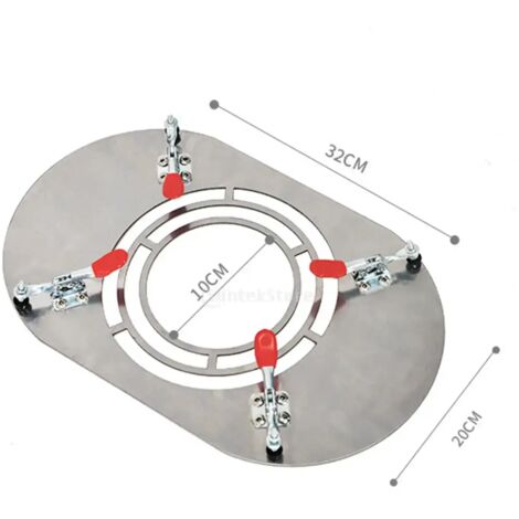 Support de poêle de tente en acier inoxydable, fixation pour poêle à bois, protection ignifuge, compatible avec les réchauds de camping portables. (1/5)