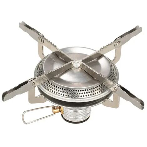 Réchaud à gaz de camping pliable avec brûleur intégré, ultraléger, idéal pour la randonnée et les pique-niques. Réchaud de cuisine portable et compact. (1/5)