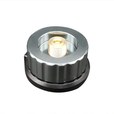 Adaptateur pour réchaud à gaz portable en alliage d'aluminium, adaptateur léger pour réservoir de gaz, tête de conversion compacte pour réchauds de camping et de pique-nique portables. (1/5)
