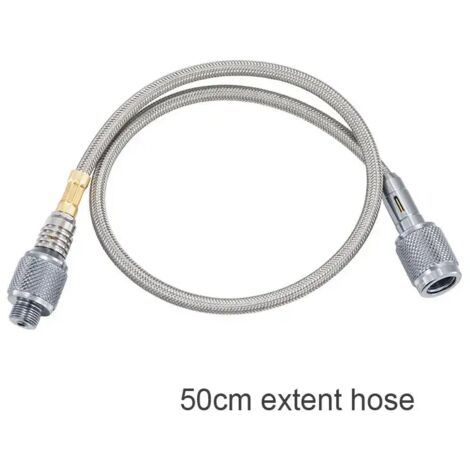 Réchaud de camping portable avec cartouche de gaz 0,5/1 m, adaptateur et rallonge de tuyau, accessoires inclus. (1/5)