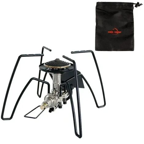 Interrupteur d'allumage pliable pour réchaud araignée, allumeur pour fourneau portable à cassette, pièces détachées pour réchaud de plein air, ustensiles de cuisine de survie pour pique-nique et rando (1/3)