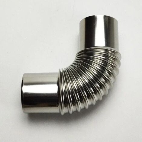 Conduit de cheminée à plusieurs pans adapté aux poêles à bois de camping en extérieur, coude à 90 degrés en acier inoxydable, tubage de cheminée, tuyau de cheminée pour fournaise, poêles de cuisine po (1/5)
