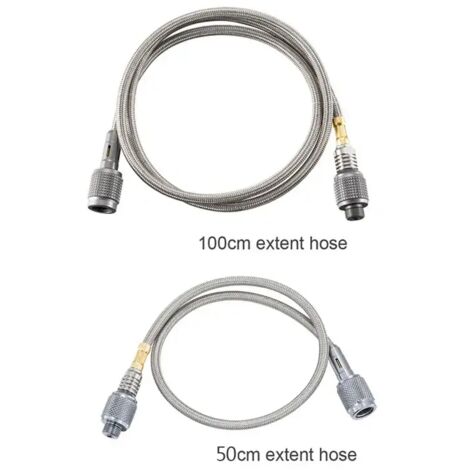Adaptateur de rallonge pour réchaud à gaz de camping 50/100 cm, raccord de tuyau d'extension pour cartouche de gaz, adaptateur d'arrêt automatique pour réchaud à gaz, réchauds de cuisine portables (1/4)