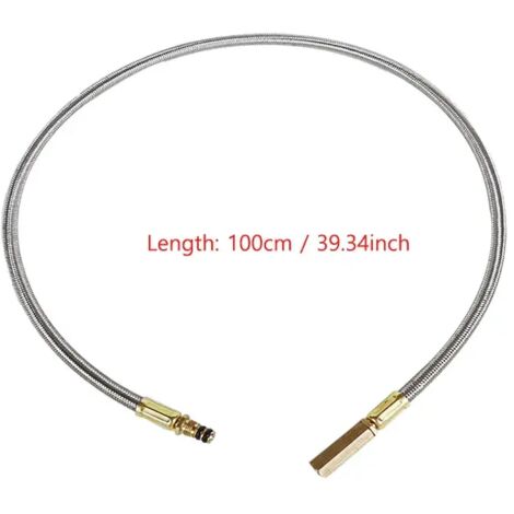Adaptateur de rallonge pour réchaud de camping, tuyau de gaz rallongé de 1 m avec valve et adaptateur pour réchaud portable (1/3)