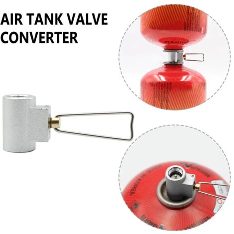 Adaptateur de recharge de gaz pour pique-nique et camping en plein air, convertisseur de gaz butane pour réchauds portables (1/2)