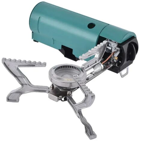 Réchaud à cassette pliable d'extérieur, portable et tout-en-un, pour le camping et les pique-niques. Réchauds à gaz à feu vif. Bouteilles de gaz non incluses. Réchauds de cuisson portables. (1/5)