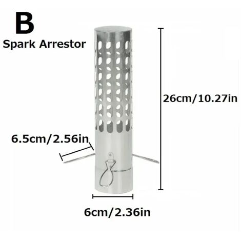 Accessoires pour poêles à bois en acier inoxydable : cheminée de camping, tuyau d'évacuation, tube de cheminée, housse anti-brûlure pour tente, réchauds de cuisine portables (1/5)