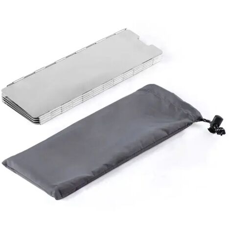 Réchauds de camping pliables ultralégers avec pare-vent pour 10 plaques, déflecteurs de vent, réchauds à gaz portables. (1/5)