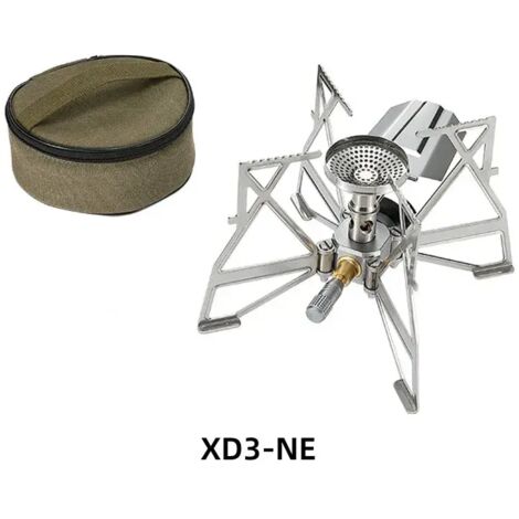 Réchaud à gaz pliable XD3-NE pour le camping, résistant au vent et sans électrodes, idéal pour l'alpinisme et la randonnée. (1/2)