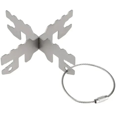 Support de réchaud à alcool extérieur en acier inoxydable pour réchaud de camping, support en croix pour réchaud de camping, base pour brûleur à alcool, réchauds de cuisine portables (1/5)