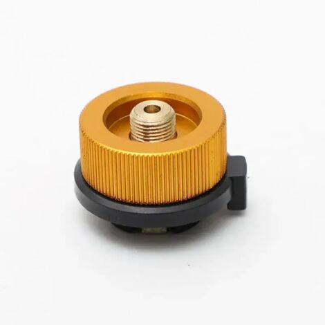 Réchaud à gaz portable de camping avec tête de transfert, outil de conversion pliable pour réchaud, support pour longue bouteille de gaz, outils de pique-nique, réchauds de cuisine portables (1/5)