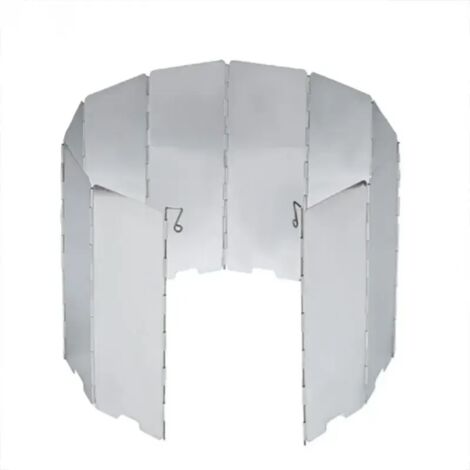 Réchauds de camping pliables ultralégers avec pare-vent pour 10 plaques, déflecteurs de vent, réchauds à gaz portables. (1/5)
