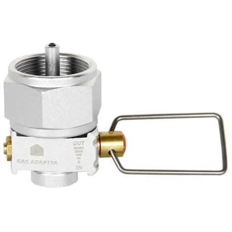 Adaptateur de brûleur à gaz Gas Saver Plus, convertisseur, changeur de vitesse, remplissage, adaptateur de réservoir plat, valve d'adaptation de gaz de camping, réchauds de cuisine portables en alliag (1/5)