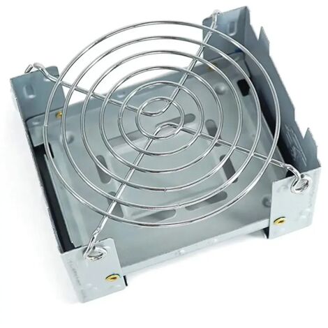 Réchaud à bois de camping pliable en cire avec support en fil d'acier inoxydable, équipement de pique-nique, réchaud à cire pour barbecue, réchaud de cuisson portable (1/4)