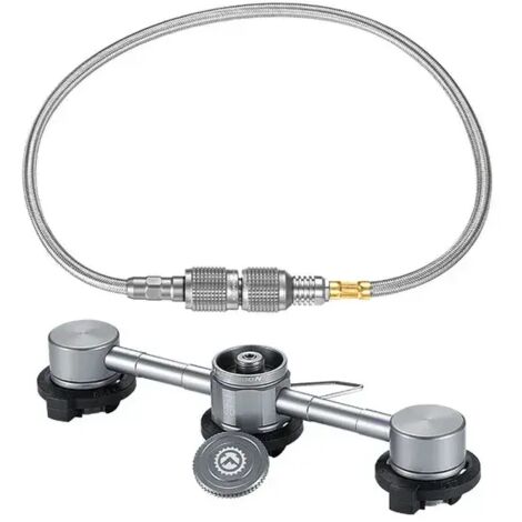 Adaptateur butane 3 en 1, tuyau d'extension, adaptateur pour four à gaz, embout de conversion pour cartouche de gaz, réchauds portables à butane de type bouteille (1/5)