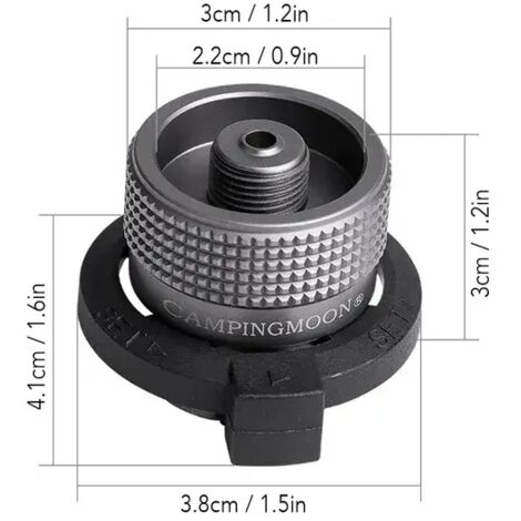 Adaptateur pour réchaud à gaz Gas Saver Plus avec adaptateur butane Accessoires pour réchaud à gaz Adaptateur de recharge Équipement de camping Réchauds de cuisine portables (1/4)