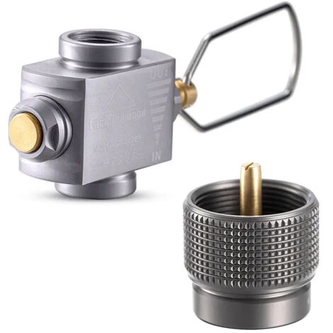 Adaptateur pour réchaud à gaz Gas Saver Plus avec adaptateur butane Accessoires pour réchaud à gaz Adaptateur de recharge Équipement de camping Réchauds de cuisine portables (1/5)