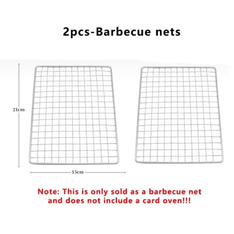 Réchauds de barbecue pliables portables multifonctions pour le camping, grille de cuisson, filet de rangement pour bois de chauffage, barbecue en acier inoxydable, réchauds de cuisson portables (1/5)