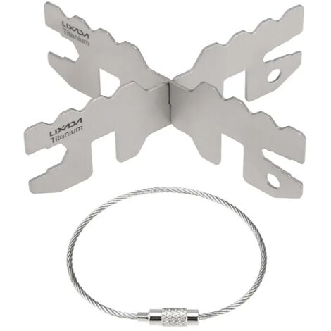 Support en titane pour réchaud à alcool, support en croix pour camping, mini-support pour réchaud portable, support pour ustensiles de cuisine, réchauds portables (1/5)