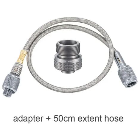 Raccord de transfert pour cartouche de gaz MAPP en alliage d'aluminium pour réchaud à gaz portable Outdoor Camping America et réchauds de cuisine portables EPI. (1/5)