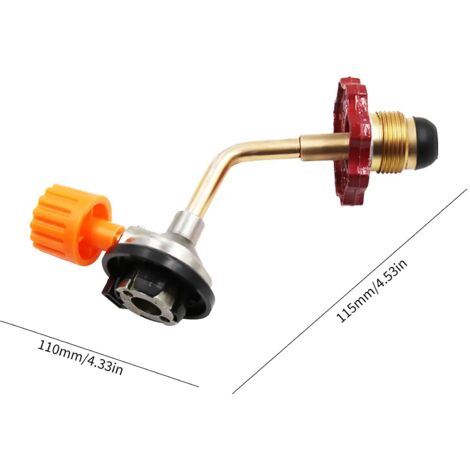 Adaptateur de remplissage direct pour bouteille de gaz butane (1 pièce), compatible avec les réchauds de camping, de pique-nique et les réchauds portables. (1/5)