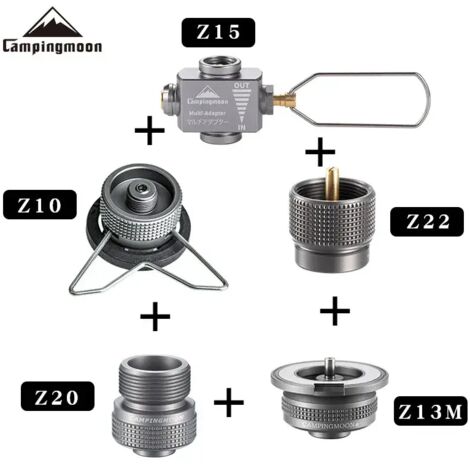 Adaptateur pour réchaud à gaz avec adaptateur butane, accessoires pour réchaud à gaz, adaptateur de recharge pour réchaud, équipement de camping, réchauds de cuisine portables (1/4)