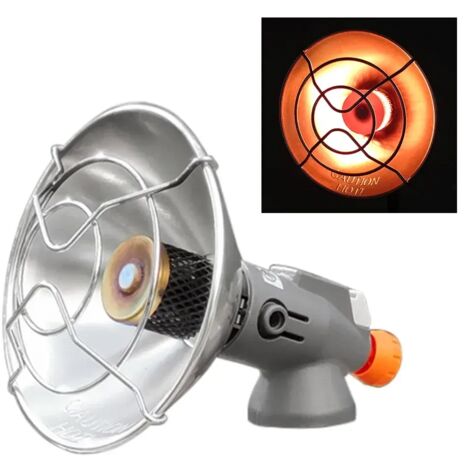 Réchaud de secours portable d'extérieur à allumage piézo, idéal pour le camping, la randonnée et le trekking. (1/5)