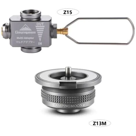 Adaptateur de recharge pour réchaud à gaz de camping en alliage d'aluminium, adaptateur de brûleur pour réchaud à gaz butane, fournitures de camping, réchauds de cuisine portables (1/5)