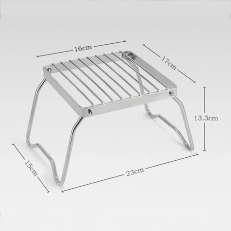 Réchaud de camping pliable, four, grille de feu de camp, barbecue multifonction, accessoires de grillade, réchauds de cuisine portables (1/5)