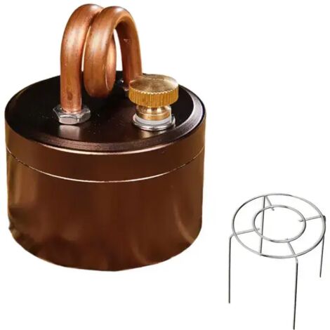 Réchaud à alcool portable mini camping - Coque solide, brûleur à alcool puissant et sûr, combustion intense, idéal pour le camping et la cuisine en extérieur. Réchauds de cuisine portables (1/4)