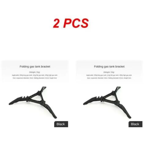 Support pliable plat pour réservoir de gaz (1 à 5 pièces) - Support pour réservoir de gaz de réchaud de camping - Trépied anti-basculement - Base anti-basculement - Réchauds de cuisine portables (1/4)