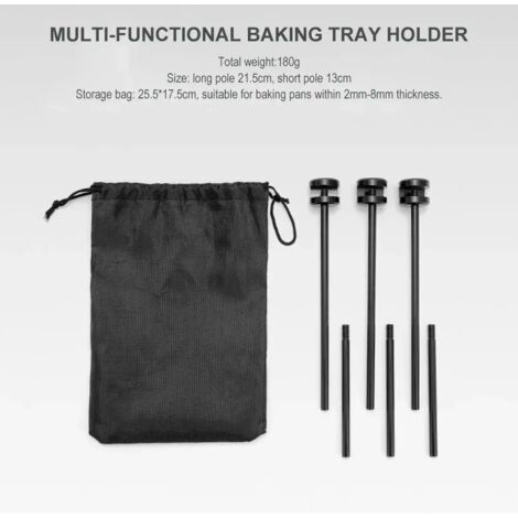 Trépied détachable pour barbecue, support pivotant en alliage d'aluminium, grille de cuisson extérieure, accessoires de camping, réchauds portables (1/5)