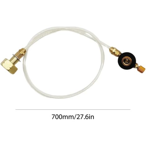 Adaptateur de remplissage monobloc pour bouteille de gaz longue russe, compatible avec les réchauds portables d'Europe de l'Est. (1/5)