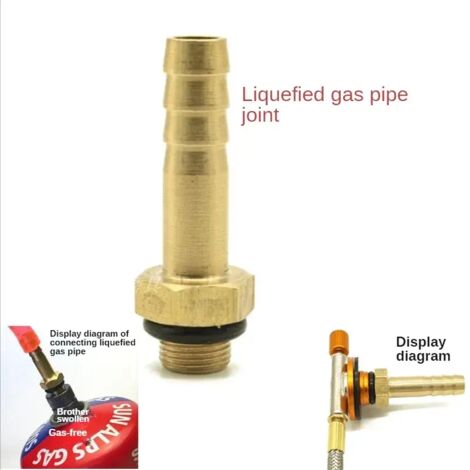 Raccord de vanne de commutation multifonctionnel pour réchaud de camping d'extérieur, compatible avec les bouteilles de GPL, 49,2 mm x 15,9 mm, pour réchauds de cuisine portables. (1/5)