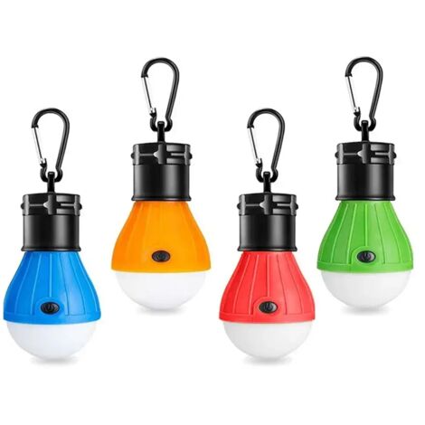 Lanterne de camping LED portable pour tente, lampe à 3 modes étanche avec fonction SOS, lampe de travail, idéale pour la randonnée, la pêche et les réchauds de cuisine portables en extérieur. (1/5)