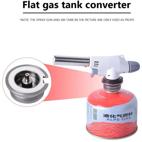 Adaptateur De Cartouche De Gaz Pour Réchaud De Camping - Buse à Vis En Alliage De Duraluminium, Système Anti-fuite, Installation Sans Outil