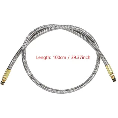 Adaptateur de rallonge pour réchaud de camping, tuyau de gaz rallongé de 1 m avec valve et adaptateur pour réchaud portable (1/4)