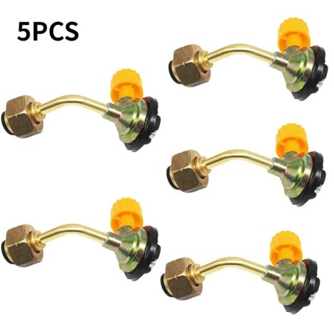 Adaptateur de remplissage de bouteille de gaz (1 à 5 pièces) idéal pour le camping et les pique-niques en extérieur. Connecteur de remplissage pour bouteille de butane. Accessoires de camping pour réc (1/5)