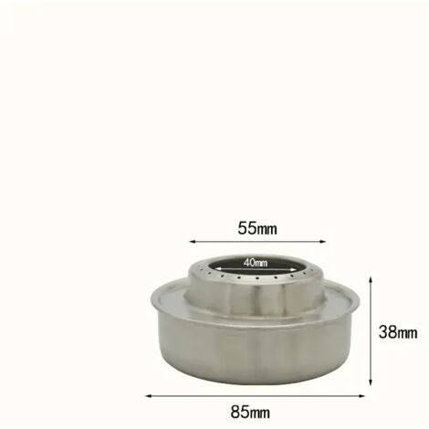 Réchaud de camping portable avec couvercle, mini réchaud à alcool en aluminium, adaptateur de brûleur, support transversal et cadre de support. (1/5)