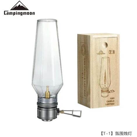 Lanterne à gaz portable ultralégère sans manchon, idéale pour le camping, les tentes touristiques et les veilleuses. Bougie à gaz style romain. Réchauds de cuisine portables. (1/5)