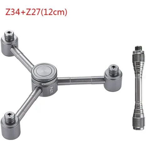 Adaptateur 1 vers 2/3/4 en alliage d'aluminium pour conversion de gaz butane, idéal pour le camping, la randonnée et les réchauds de cuisine portables. (1/5)