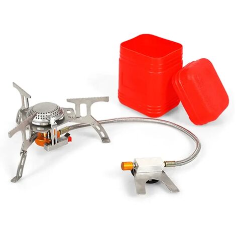Réchaud à gaz de camping 3000W/3500W, brûleur ultraléger et séparable, idéal pour la randonnée et le camping. Réchaud à gaz portable 캠핑. (1/5)
