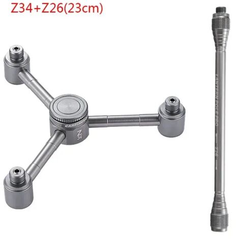 Adaptateur 1 vers 2/3/4 en alliage d'aluminium pour conversion de gaz butane, idéal pour le camping, la randonnée et les réchauds de cuisine portables. (1/5)
