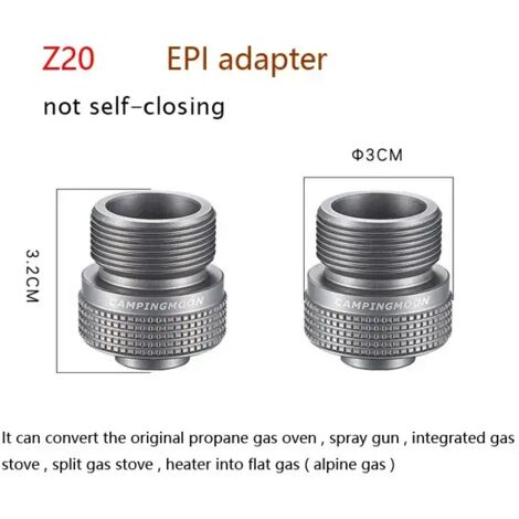 Adaptateur de recharge pour réchaud à gaz butane de camping, valve de protection, convertisseur, accessoires, équipements et outils pour réchauds de cuisine portables (1/5)