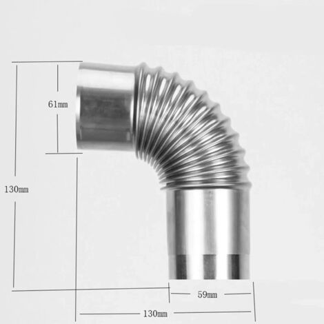 Pièces détachées pour cheminée de poêle de camping, accessoires pour poêle à bois de tente portable, conduit de cheminée, réchauds de cuisine portables (1/5)