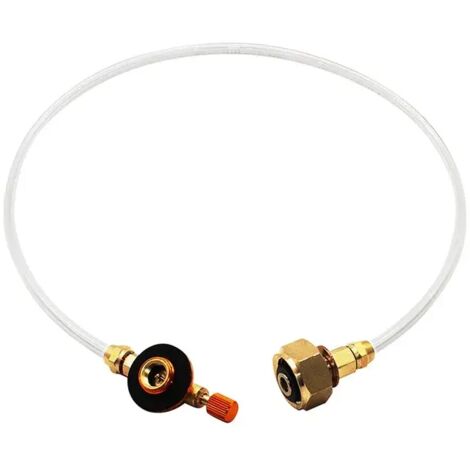 Réchaud à gaz portable de camping, adaptateur de remplissage de propane, coupleur de réservoir, accessoires de charge de gaz, convertisseur de valve de gonflage, réchauds de cuisine portables (1/4)