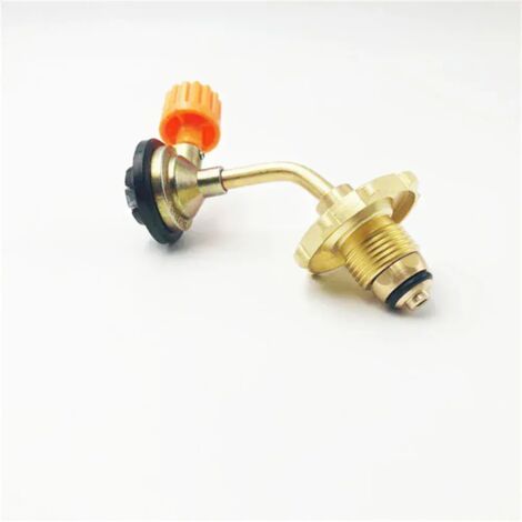 Adaptateur de remplissage direct pour bouteille de gaz butane (1 pièce) - Compatible avec les réchauds de camping portables et les appareils de cuisson portables. (1/5)