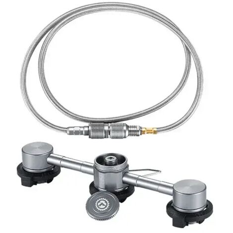 Adaptateur butane 3 en 1, tuyau d'extension, adaptateur pour four à gaz, embout de conversion pour cartouche de gaz, réchauds portables à butane de type bouteille (1/5)