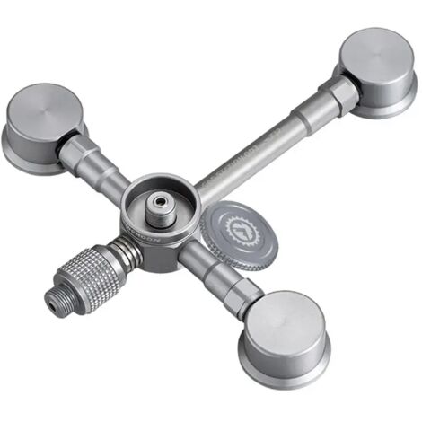 Adaptateur butane 3 en 1, tête de cartouche de gaz, adaptateur de conversion, buse, convertisseur butane pour réservoir plat, convertisseur pour réchaud de camping extérieur, réchauds de cuisine porta (1/5)