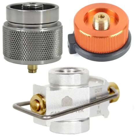 Adaptateur de gonflage pour réservoir de réchaud de camping extérieur, adaptateur de bouteille de gaz MAPP à charge mutuelle isobutane/butane, recharge de gaz pour vaporisateur, réchauds de cuisine po (1/5)